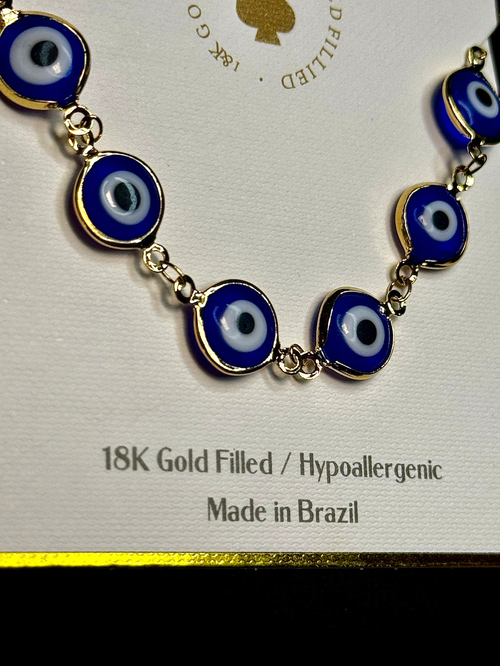 Psalm 91 Personalized Protection Bracelet — Blue Evil Eye (18K Gold Filled • Live Ritual Included)