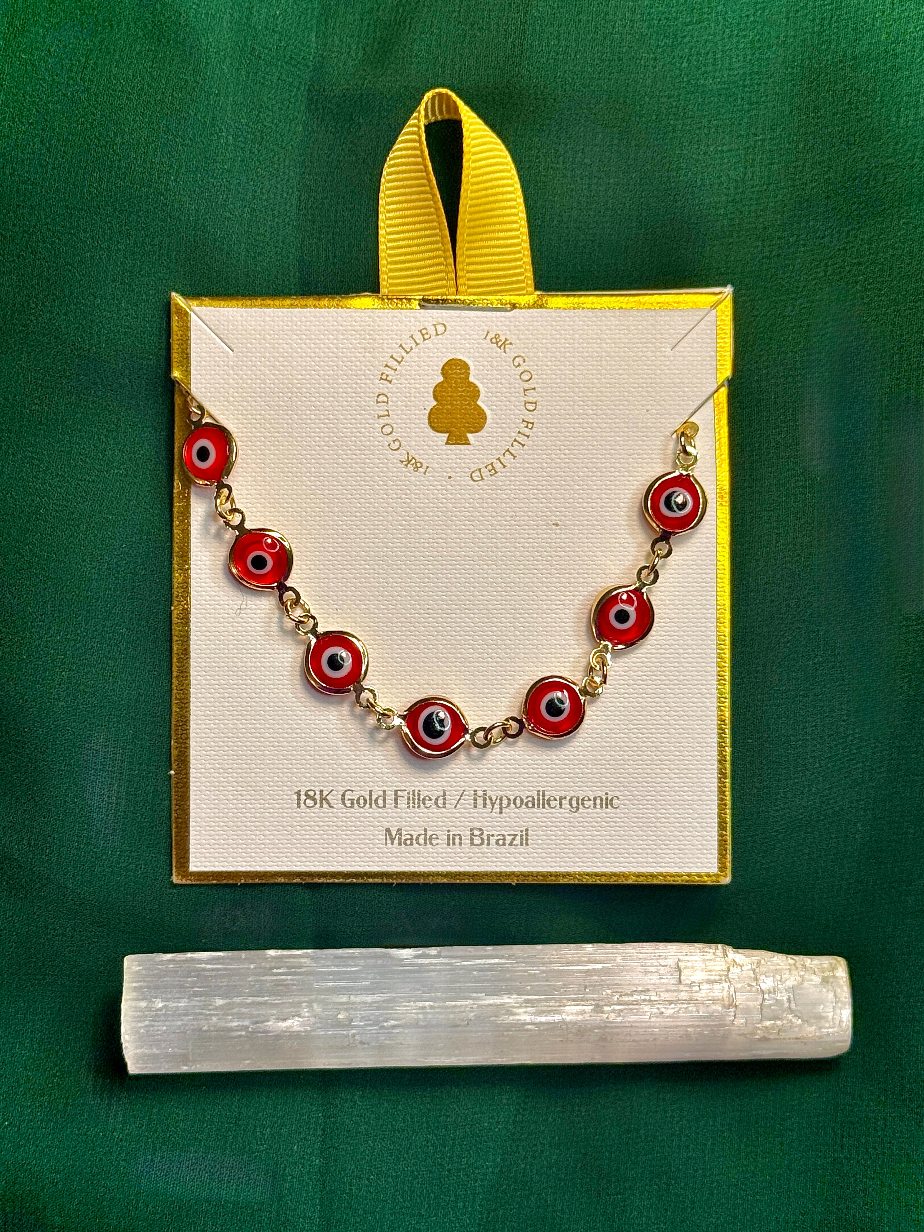 Psalm 91 Red Evil Eye Reversal Bracelet (Includes Petition + Live Ritual Charging)