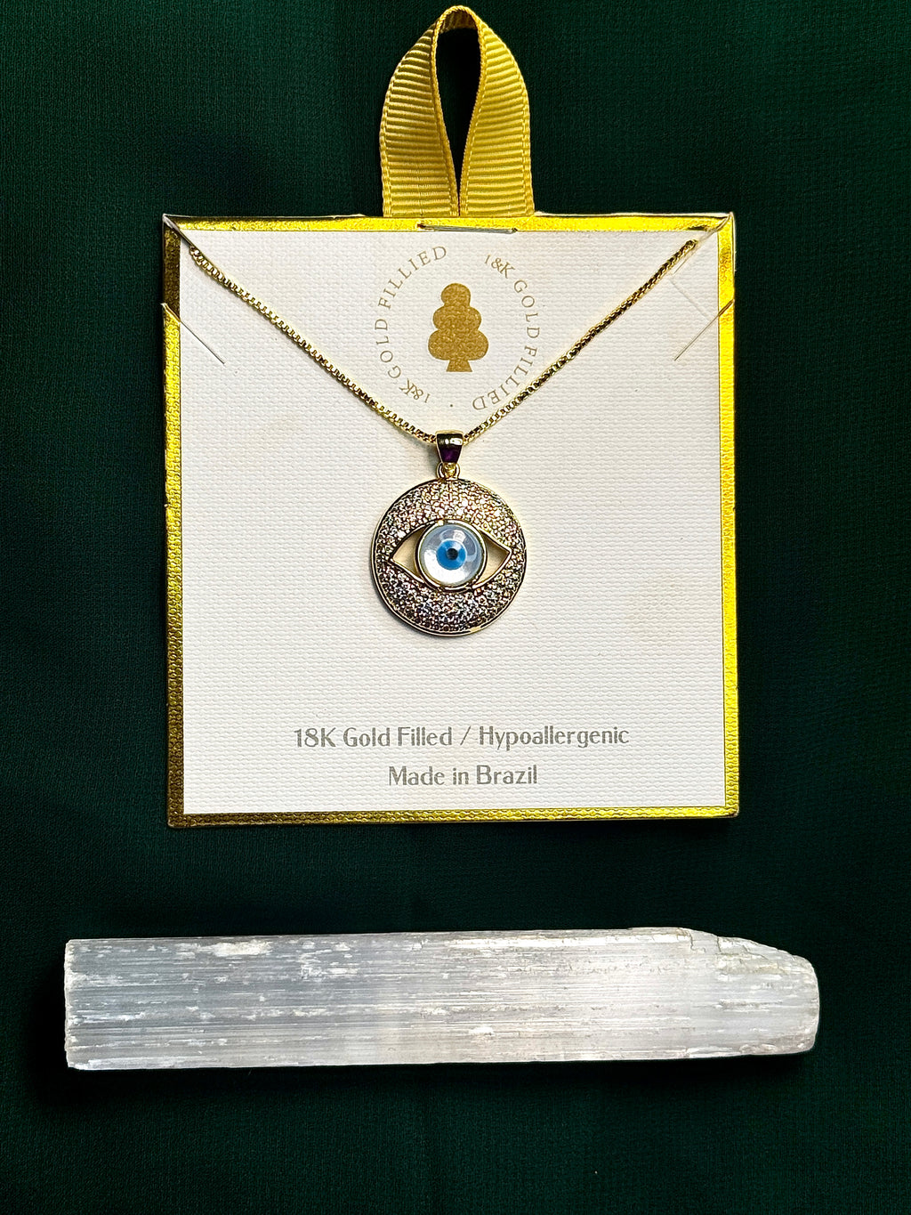 Psalm 72 Prosperity Eye Necklace — Wealth Ritual Activation (18K Gold Filled • Live Ritual Included)
